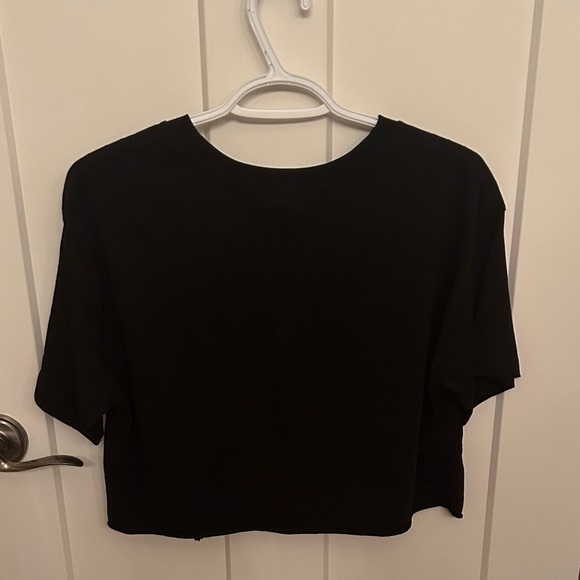 Garage Black Crop Top with Eagle Graphic - Picture 4 of 4